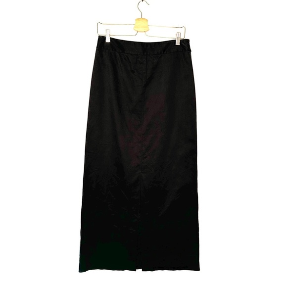 Banana Republic | Vintage Black Khaki Maxi Skirt Size 8 - Picture 1 of 9